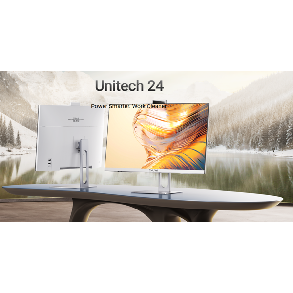 All In One კომპიუტერი Chuwi Unitech 24, 23.8", i3-1220P, 16GB, 512GB SSD, Integrated, W11P, Silver