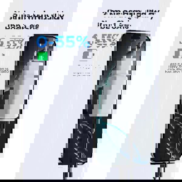 მობილურის დამტენი UGREEN X514 (65006), 20W, 2 Port, Type-C, USB A, GaN Fast Charger, White