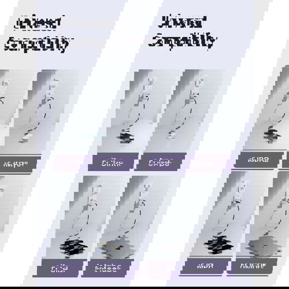 GaN Fast Charger UGREEN X514 (65006), 20W, 2 Port, Type-C, USB A, White