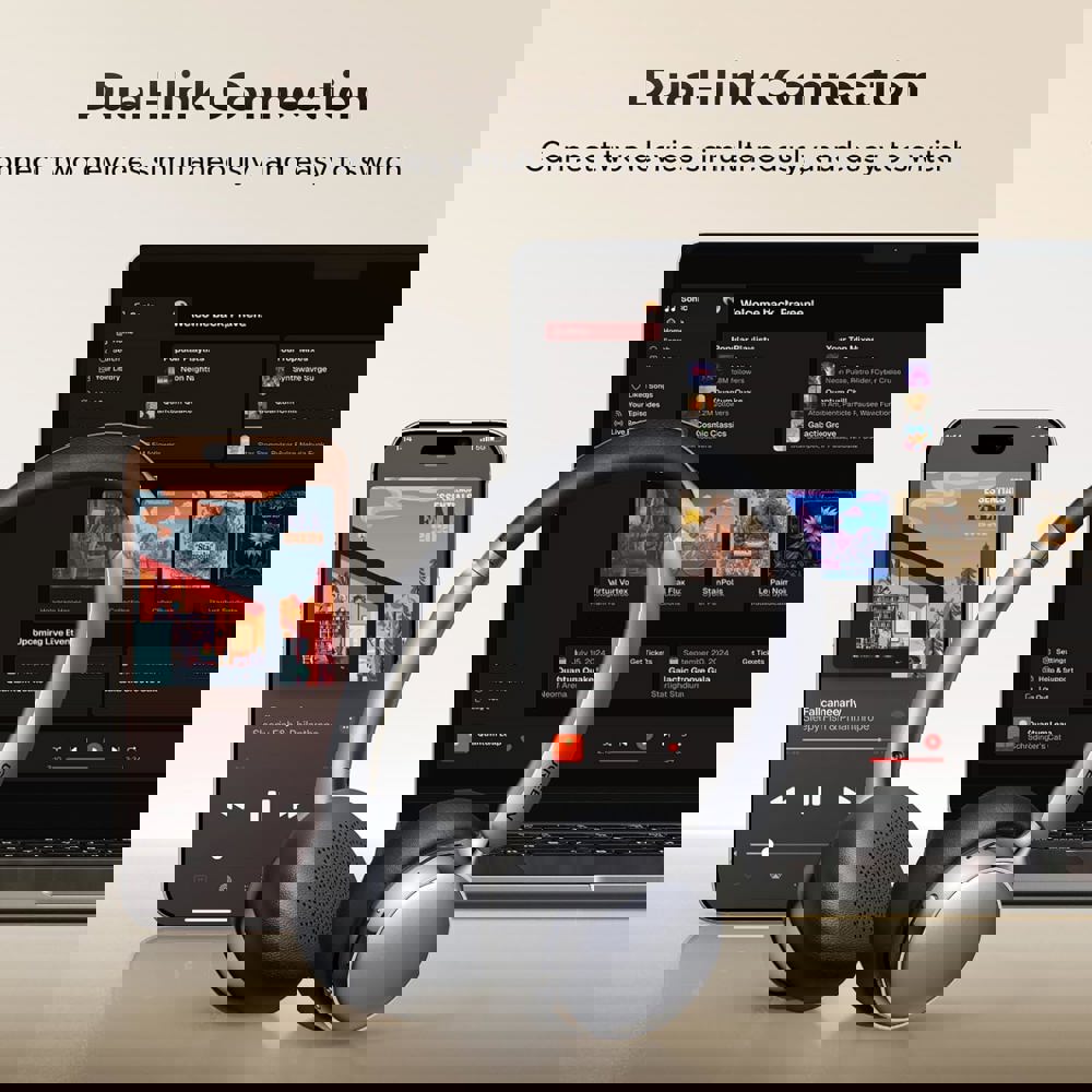 Headset Ugreen HP207 (75630) Studio Plus, Wireless, Bluetooth, Black/Silver