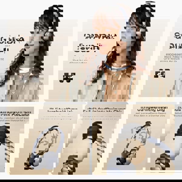 ყურსასმენი Ugreen HP207 (75630) Studio Plus, Headset, Wireless, Bluetooth, Black/Silver