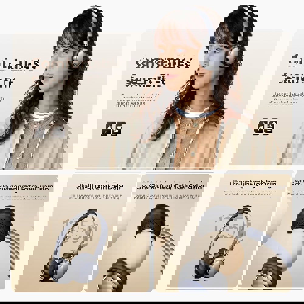 Headset Ugreen HP207 (75630) Studio Plus, Wireless, Bluetooth, Black/Silver