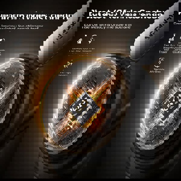 ყურსასმენი Ugreen HP207 (75630) Studio Plus, Headset, Wireless, Bluetooth, Black/Silver