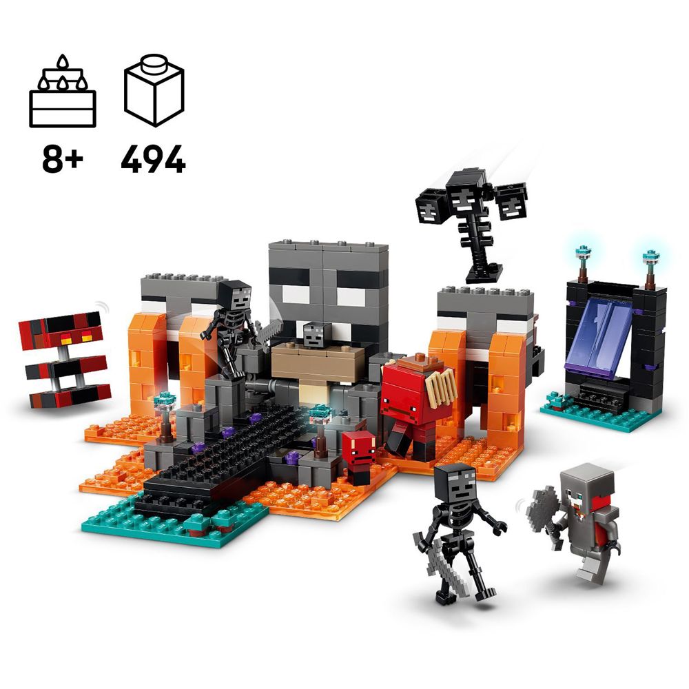 Prefabricated Construction Lego 21590-, Minecraft Wither Battle