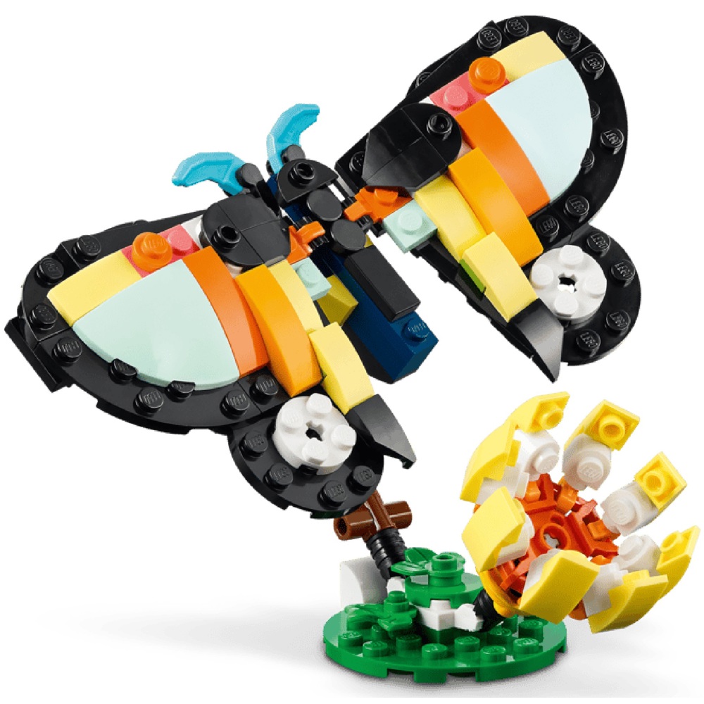 ასაწყობი კონსტრუქცია Lego 31173 Creator 3-in-1 Wild Animals: Tropical Toucan, Prefabricated Construction