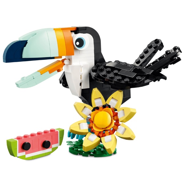 ასაწყობი კონსტრუქცია Lego 31173 Creator 3-in-1 Wild Animals: Tropical Toucan, Prefabricated Construction