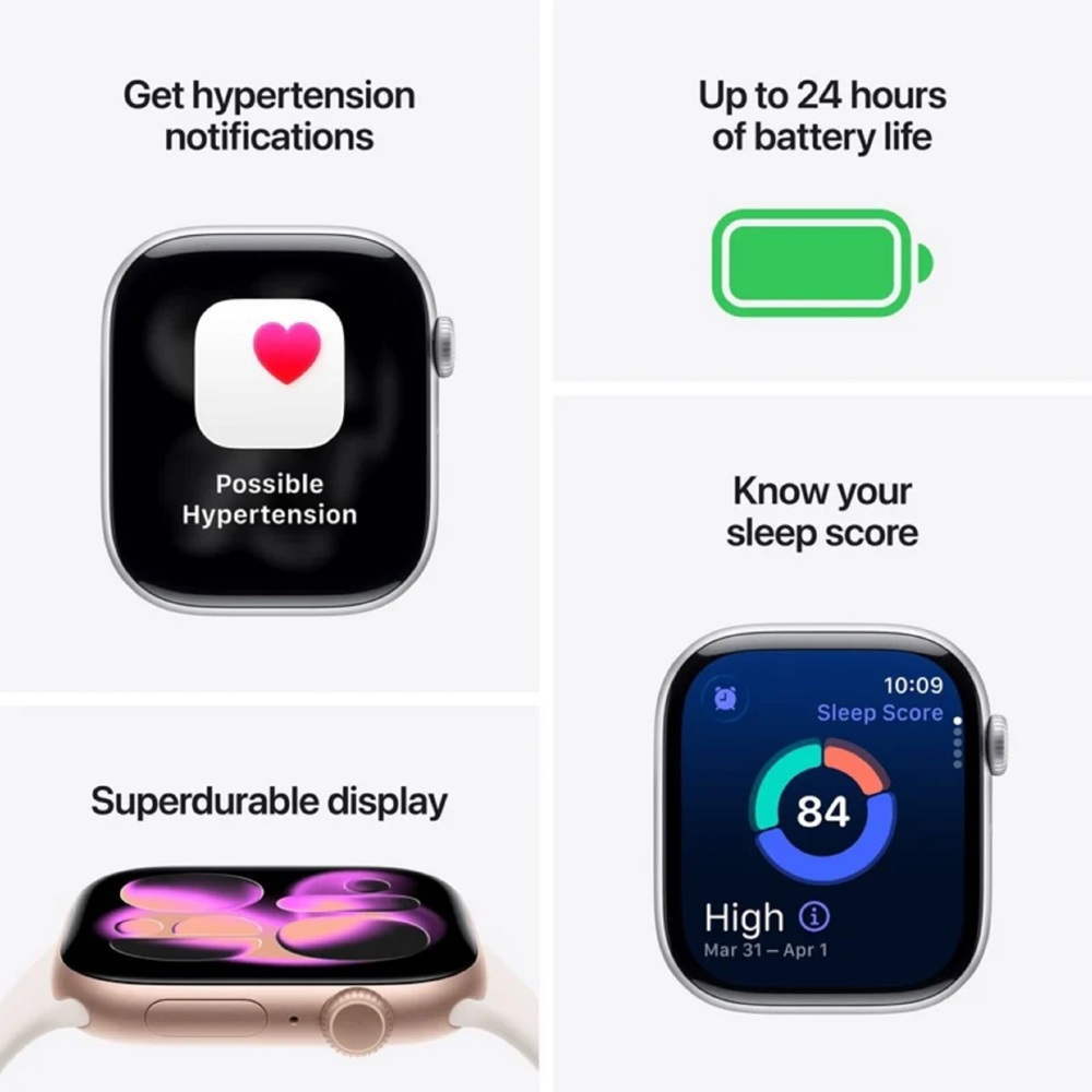 Smart Watch Apple MEU04RK/A Watch Series 11, 1.7", Bluetooth, WIFI, IP6X, Rose Gold