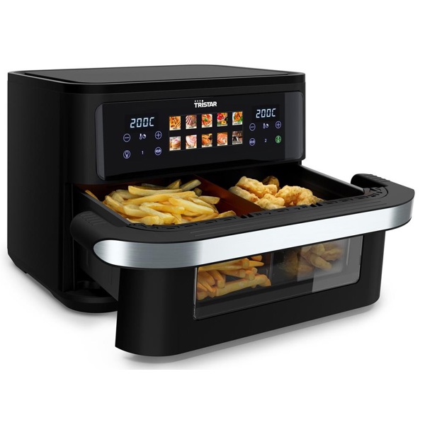 Air Fryer Tristar FR-9078 Duaizone Flex, 2800W, 10L, Black