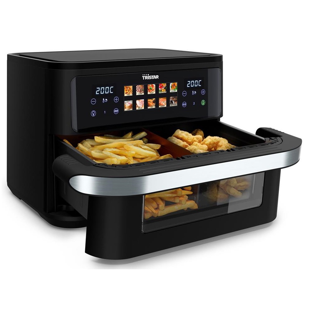 Air Fryer Tristar FR-9078 Duaizone Flex, 2800W, 10L, Black