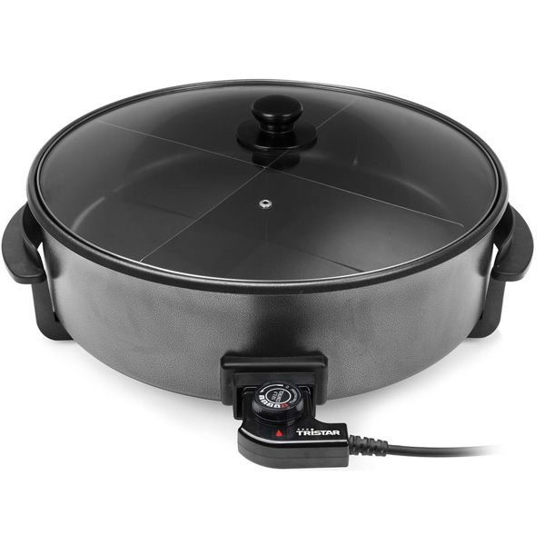 ელექტრო ტაფა Tristar PZ-9145 Multifunctional grill pan XXL, 1500W, Electric Pan, Black