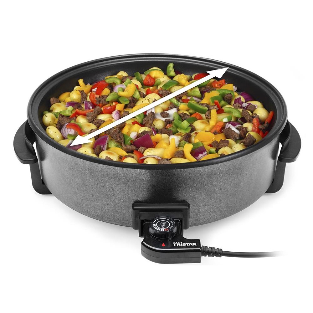 Electric Pan Tristar PZ-9145 Multifunctional grill pan XXL, 1500W, Black