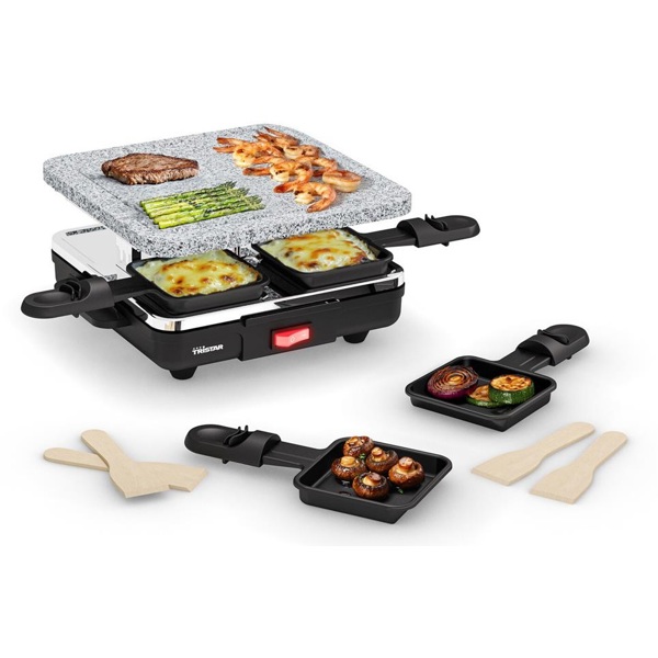 გრილი Tristar RA-2745 Raclette Stone4, 600W, Grill, Black