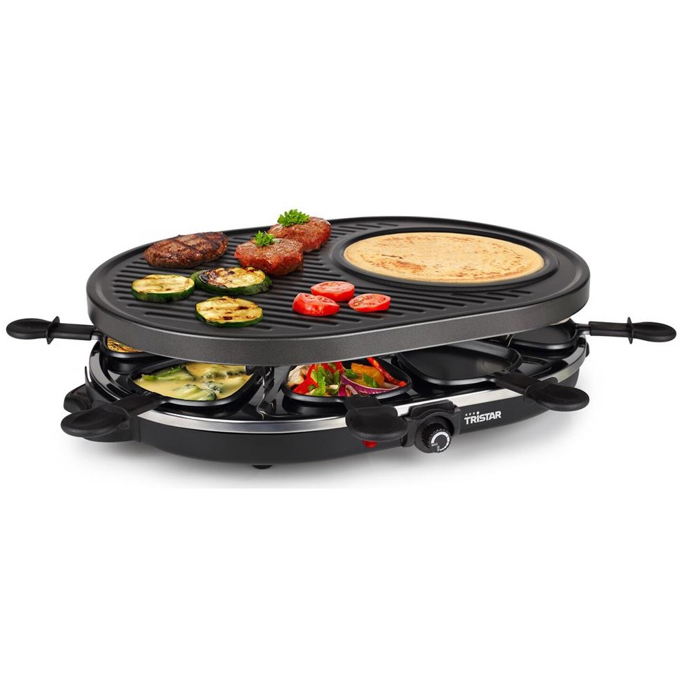 გრილი Tristar RA-2996 Raclette, 1200W, Grill, Black