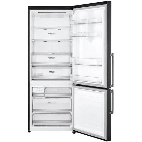 Refrigerator LG GR-B589BQCM.AMCQMER, 446L, A++, 41dB, No Frost, Black