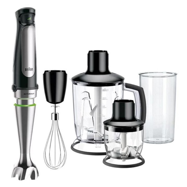 ხელის ბლენდერი Braun MQ7045X HB, 1000W, 1.25L, Blender, Black/Silver