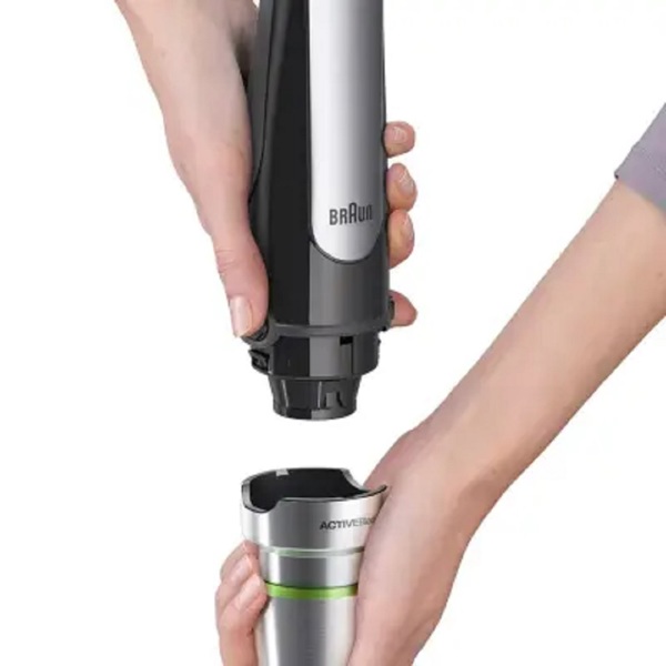 ხელის ბლენდერი Braun MQ7045X HB, 1000W, 1.25L, Blender, Black/Silver