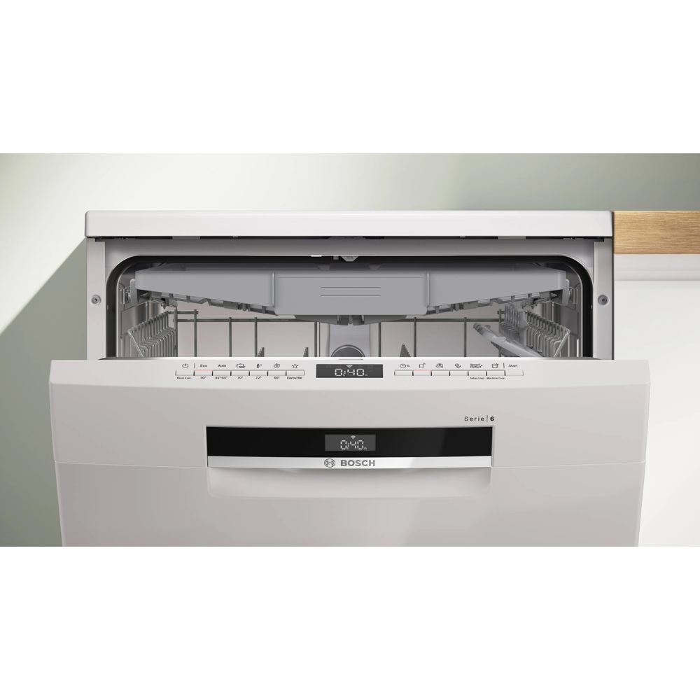 ჭურჭლის სარეცხი მანქანა Bosch SMS6EMW38Q, A, Dishwasher, White