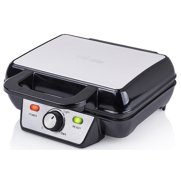 ვაფლის აპარატი Tristar WF-2195, 1000W, Waffle Maker, Silver/Black