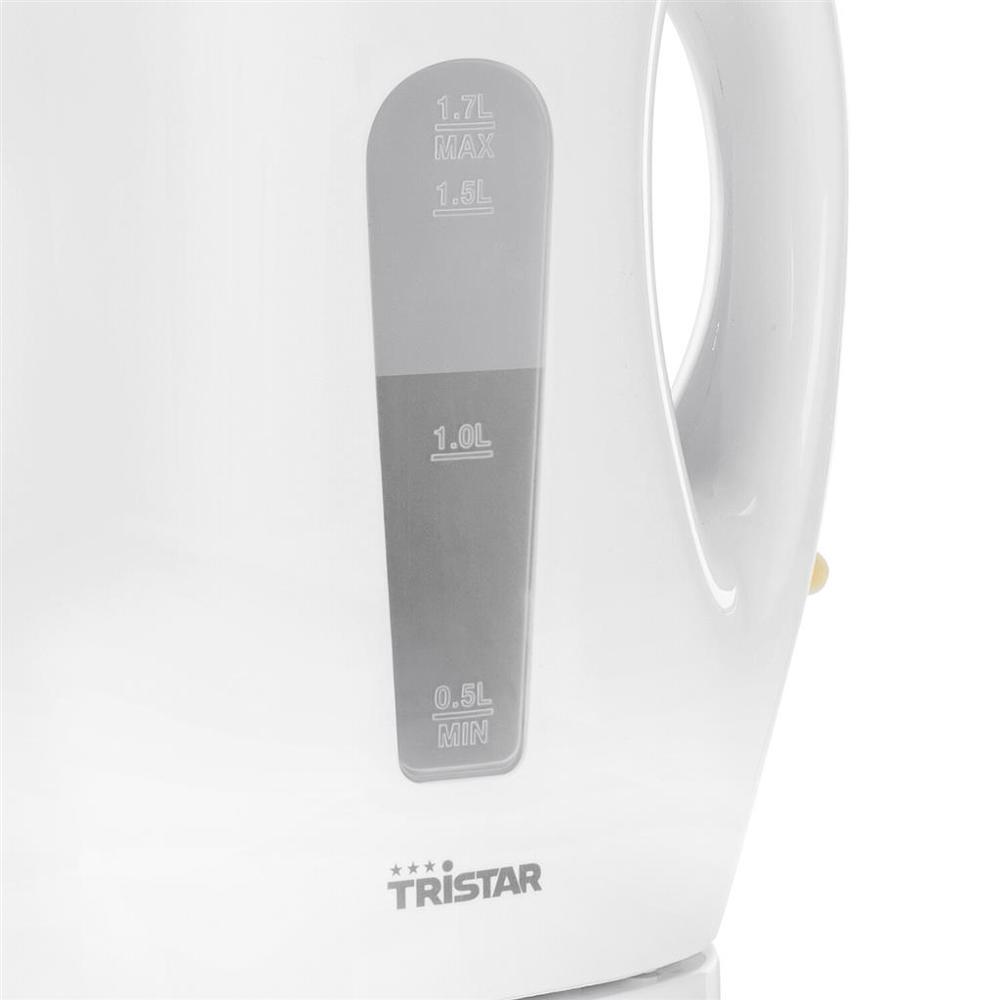 ელექტრო ჩაიდანი Tristar WK-3380, 2200W, 1.7L, Electric Kettle, White
