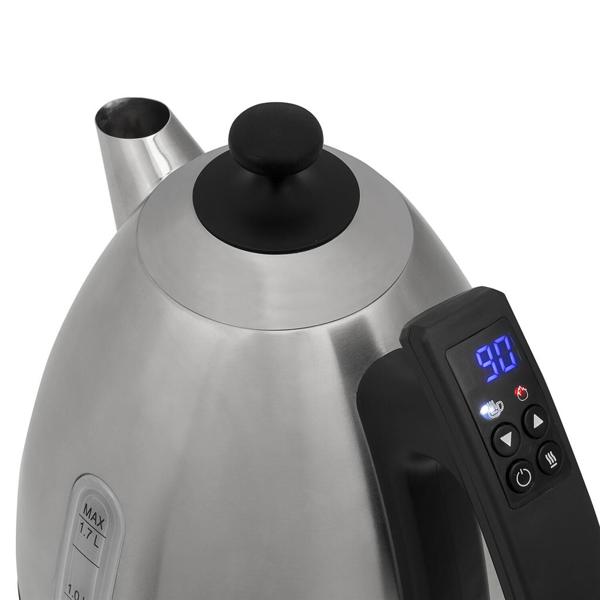 ელექტრო ჩაიდანი Tristar WK-3403 Digital, 2200W, 1.7L, Electric Kettle, Silver