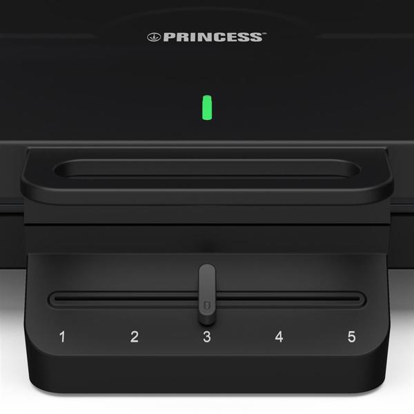 Waffle Maker Princess 132384 Heart-Shaped, 1200W, Black