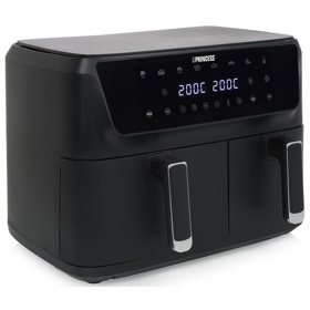 Air Fryer Princess 182470 Double Basket, 2700W, 11L, Black