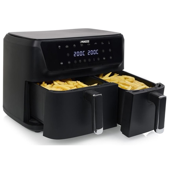 Air Fryer Princess 182470 Double Basket, 2700W, 11L, Black