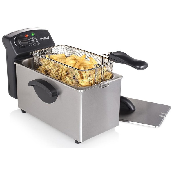 ფრის აპარატი Princess 182626 Family Castel, 2000W, 3L, Fries Machine, Silver