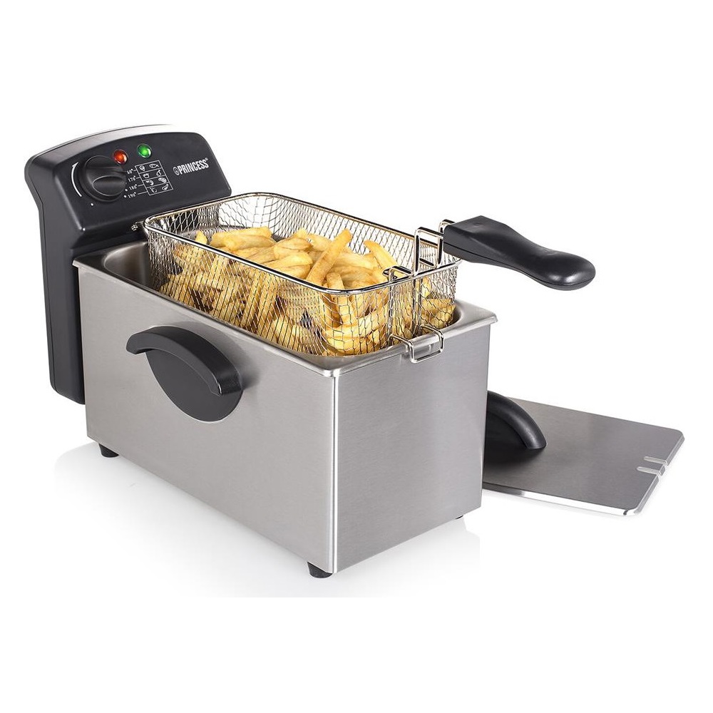 ფრის აპარატი Princess 182626 Family Castel, 2000W, 3L, Fries Machine, Silver
