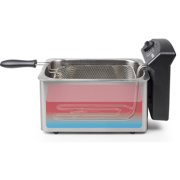 ფრის აპარატი Princess 182626 Family Castel, 2000W, 3L, Fries Machine, Silver