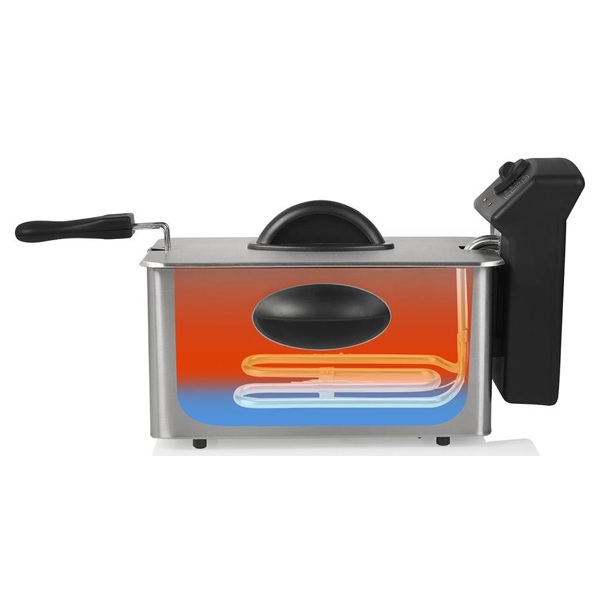 ფრის აპარატი Princess 182642 Deep Fryer, 2000W, 4L, Fries Machine, Silver