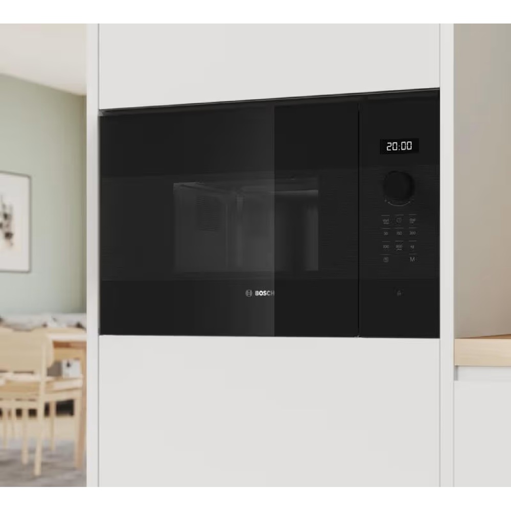 Built-in Microwave Oven Bosch BFL524MB2, 800W, 20L, Black