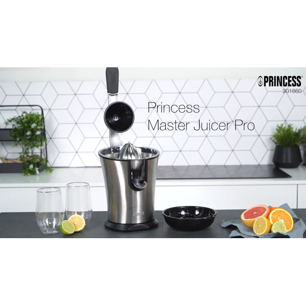 ციტრუსის წვენსაწური Princess 201860 Master Juicer Pro, 300W, Juicer, Silver
