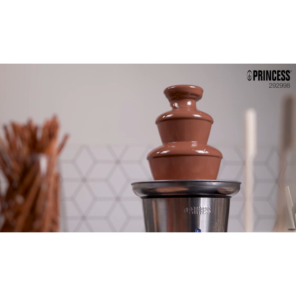 Chocolate Fountain Princess 292998 XL, 90W, 0.7L, Silver
