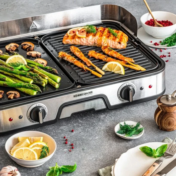 Grill Rommelsbacher BBQ 2005 TABLE TOP, 2000W, Black/Silver