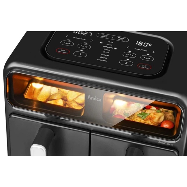 აეროგრილი Amica AFM7020, 2400W, 8L, Air Fryer, Black