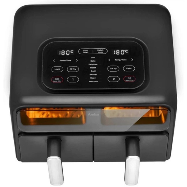 აეროგრილი Amica AFM7020, 2400W, 8L, Air Fryer, Black