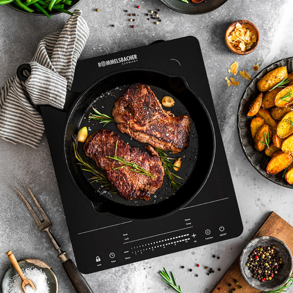 Induction Hob Rommelsbacher CT 2020/IN, Black