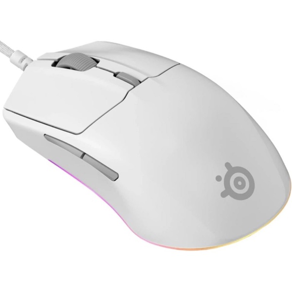 Gaming Mouse SteelSeries 62516_SS Rival 3 Gen 2, Wired, USB, White