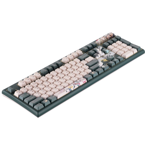 Mechanical Gaming Keyboard Varmilo A03A037D5A0A17A031 Lure VBS108, Crane Cherry MX Silent Red, Wireless, USB, Green