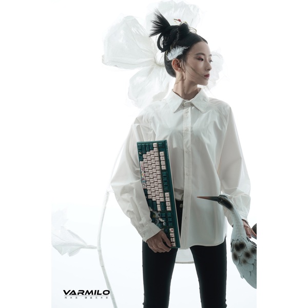 კლავიატურა Varmilo A03A037D3A0A17A031 Lure VBS108, Crane Cherry MX Brown, Wired, USB, Mechanical Gaming Keyboard, Green