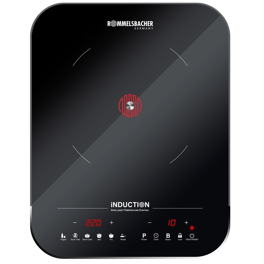 ინდუქციური ქურა Rommelsbacher CTS 2000/IN, Induction Hob, Black