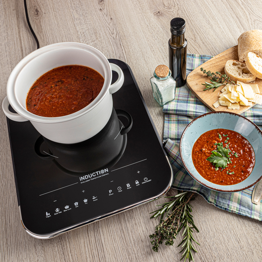 ინდუქციური ქურა Rommelsbacher CTS 2000/IN, Induction Hob, Black