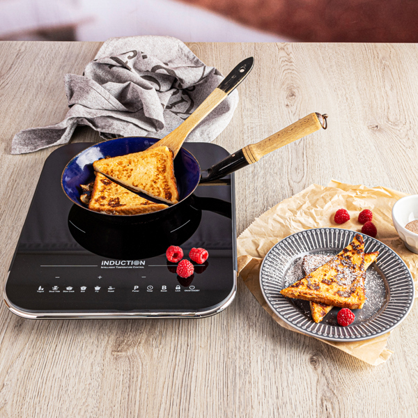 ინდუქციური ქურა Rommelsbacher CTS 2000/IN, Induction Hob, Black