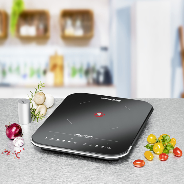 ინდუქციური ქურა Rommelsbacher CTS 2000/IN, Induction Hob, Black