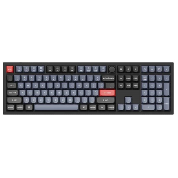 კლავიატურა Keychron Q6M1, Gateron G PRO Red, Wired, USB, Mechanical Gaming Keyboard, Black