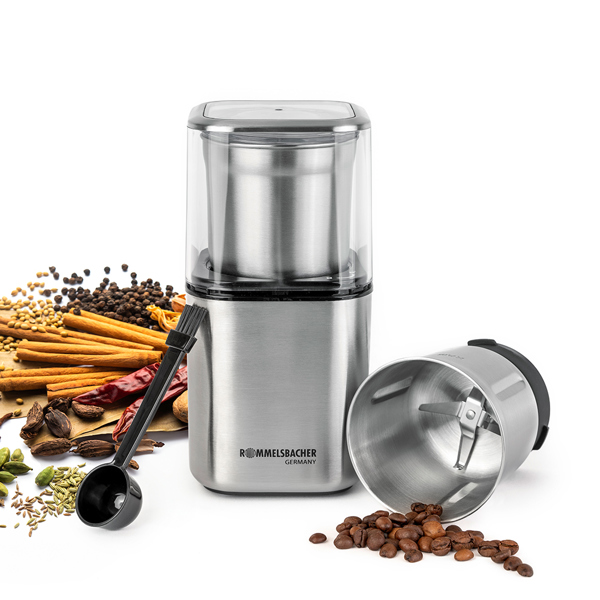ყავის საფქვავი Rommelsbacher EGK 200, 200W, Spice And Coffee Grinder, Stainless steel