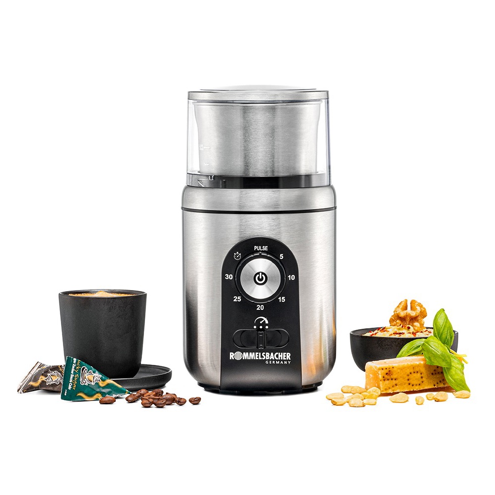 ყავის საფქვავი Rommelsbacher EGK 250, 200W, Spice And Coffee Grinder, Stainless Steel