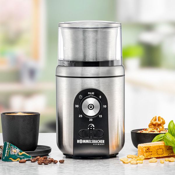 ყავის საფქვავი Rommelsbacher EGK 250, 200W, Spice And Coffee Grinder, Stainless Steel