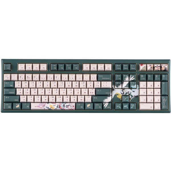 Mechanical Gaming Keyboard Varmilo A01A037A8A4A17A031 Lure VBM108, Crane EC V2 Daisy, Wired, USB, Black